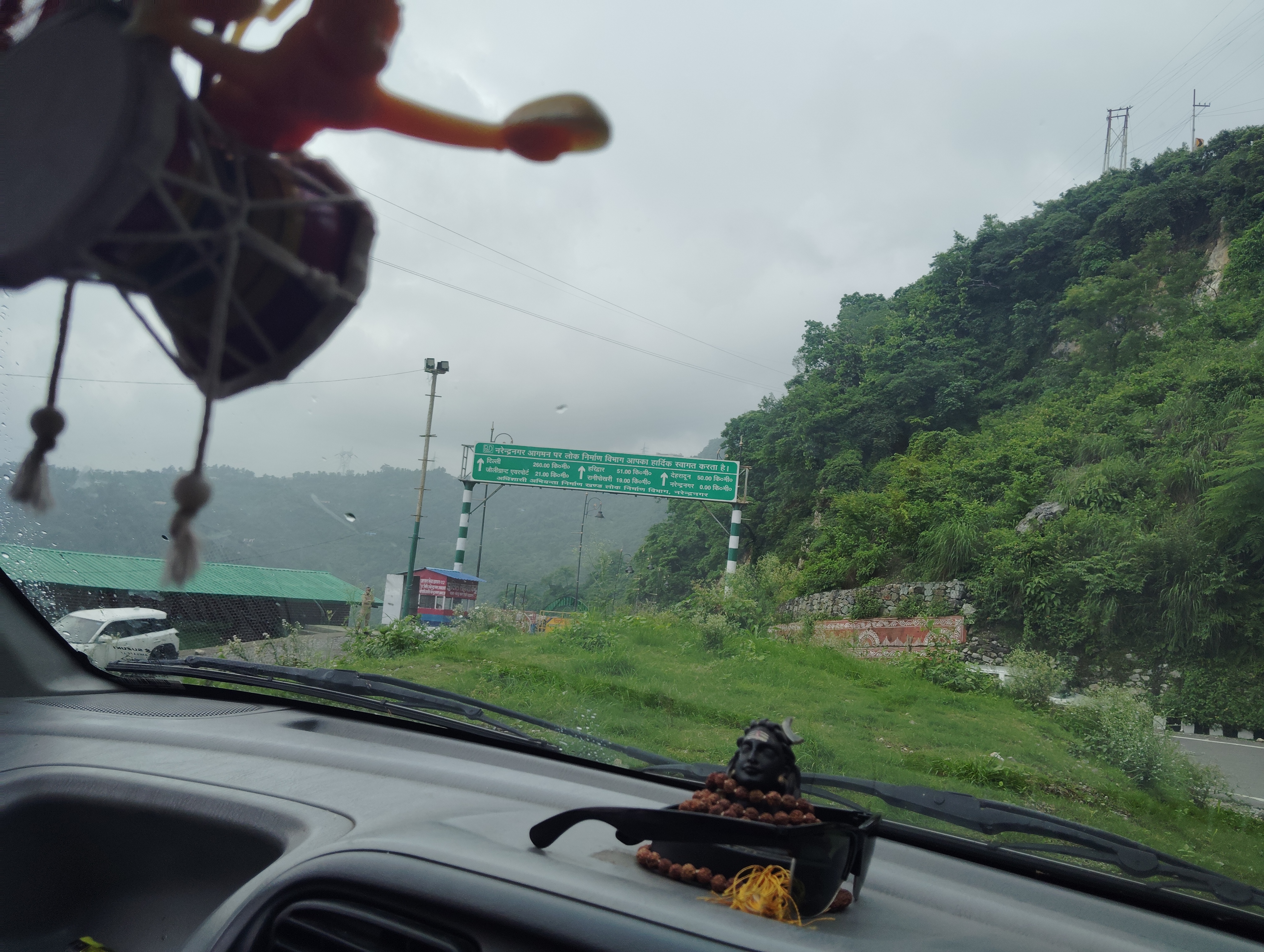 Peaceful rainy day in mountain.